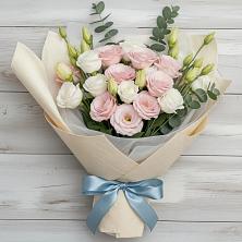 Букет шампанское в Сыктывкаре Букет цветов из: Лизиантусы в Сыктывкаре