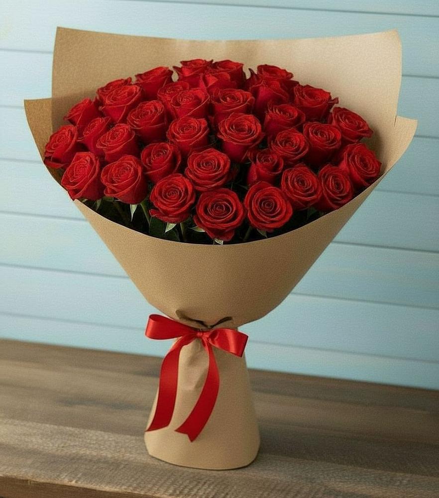 Букет Красные розы Милано в Сыктывкаре