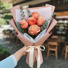Букет персиковый аромат в Сыктывкаре Букет цветов из: Розы в Сыктывкаре