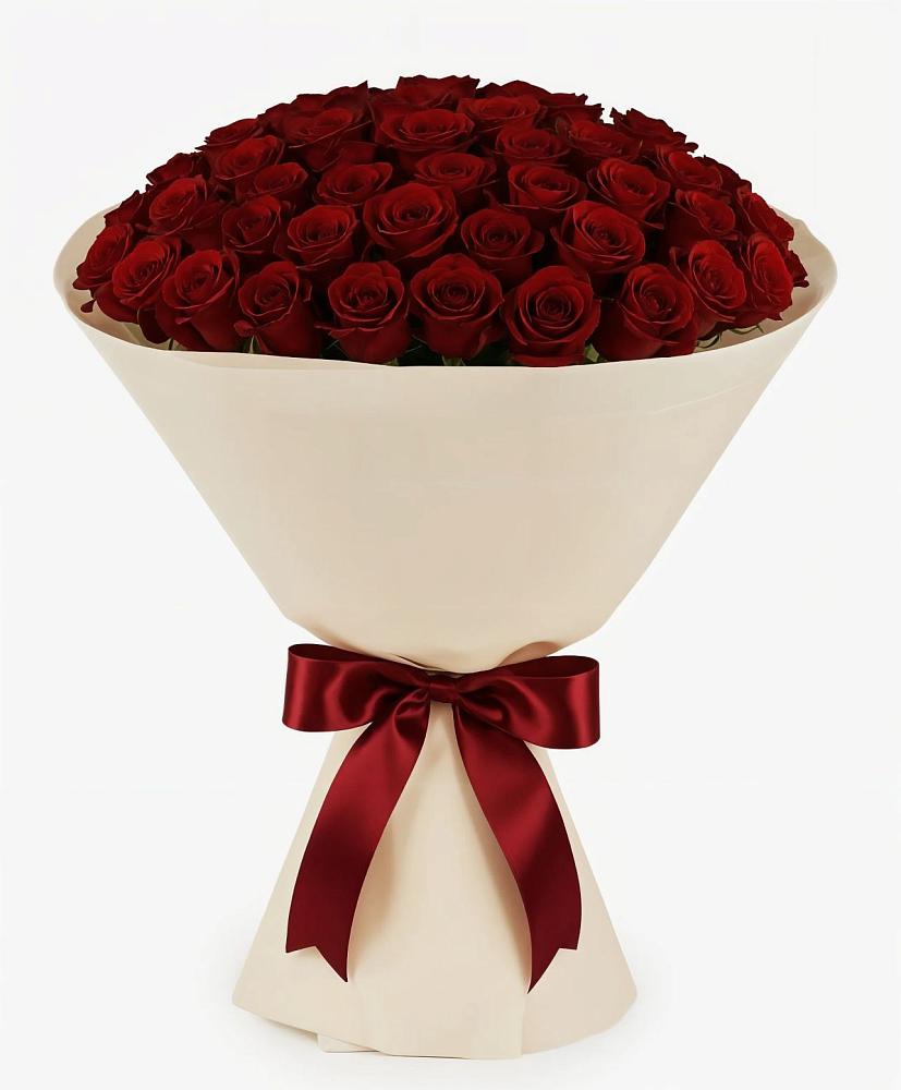 Букет 101 Бордовая роза Блэк Бакарра в Сыктывкаре