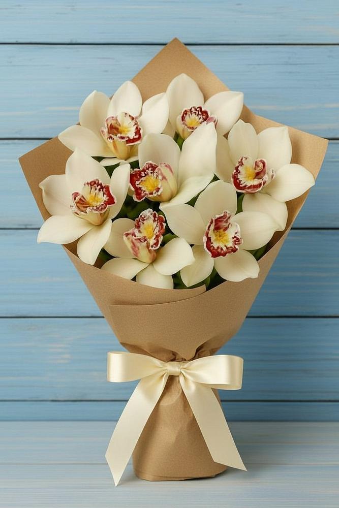 Букет цветов из: Орхидеи и Розы в Сыктывкаре